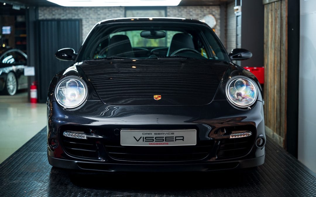 Porsche 997 Turbo Basaltschwarz-metallic Automaat Car Service Visser Gespecialiseerd in Porsche Hilversum