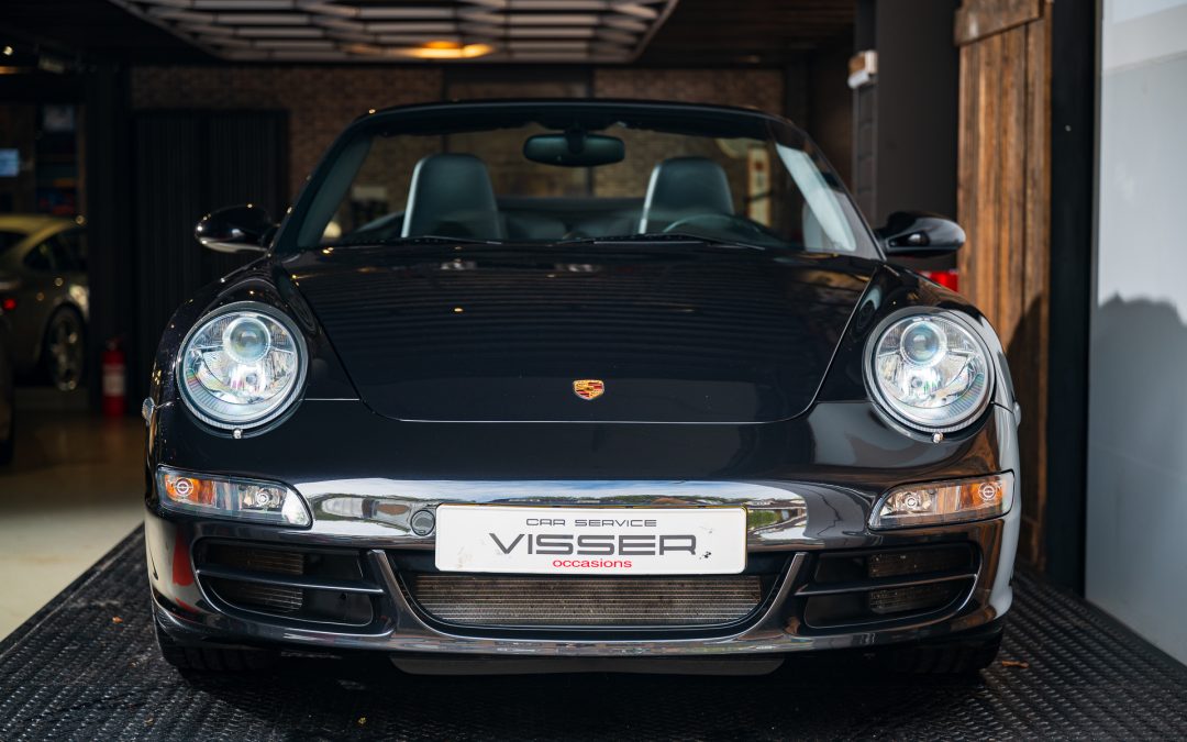 Porsche 997 Carrera 4S Cabriolet Basaltschwarz-metallic Automaat Car Service Visser Gespecialiseerd in Porsche Hilversum
