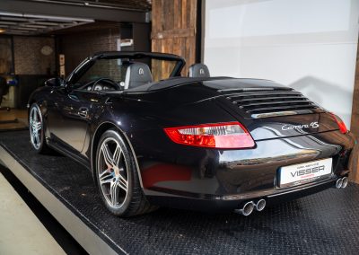 Porsche 997 Carrera 4S Cabriolet Basaltschwarz-metallic Automaat Car Service Visser Gespecialiseerd in Porsche Hilversum