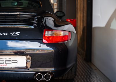 Porsche 997 Carrera 4S Cabriolet Basaltschwarz-metallic gereviseerde motor 13 Porsche 997 Carrera 4S Cabriolet Automaat Basaltscharz-met Car Service Visser Gespecialiseerd in Porsche Hilversum