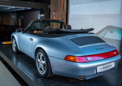 Porsche 993 Carrera Handgeschakelde Cabriolet Polarsilber-metallic Car Service Visser Gespecialiseerd in Porsche Hilversum