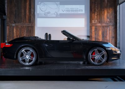 Porsche 997 Carrera 4S handgeschakelde cabriolet Basaltschwarz-metallic Car Service Visser Gespecialiseerd in Porsche Hilversum