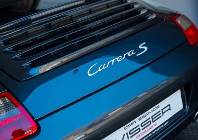 Porsche 997 Carrera S hangeschakelde Cabriolet Atlasgrau-metallic Car Service Visser Gespecialiseerd in Porsche Hilversum