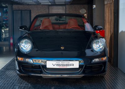 Porsche 997 Carrera S hangeschakelde Cabriolet Basaltschwarz metallic Car Service Visser Gespecialiseerd in Porsche Hilversum