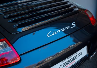Porsche 997 Carrera S hangeschakelde Cabriolet Basaltschwarz metallic Car Service Visser Gespecialiseerd in Porsche Hilversum