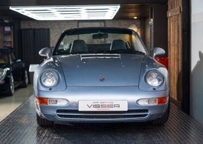 Porsche 993 Carrera Handgeschakeld Polarsilber-met Car Service Visser