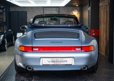 Porsche 993 Carrera Handgeschakeld Polarsilber-met Car Service Visser