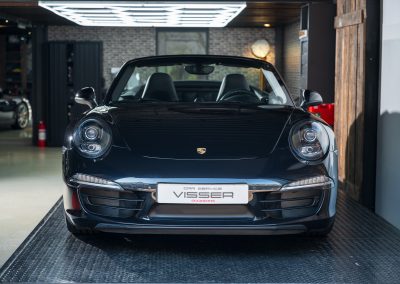Porsche 991 Carrera 4S Cabriolet Basaltschwarz-metallic Car Service Visser