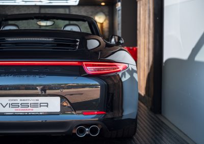 Porsche 991 Carrera 4S Cabriolet Basaltschwarz-metallic Car Service Visser