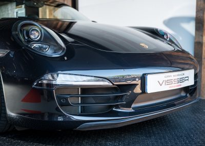 Porsche 991 Carrera 4S Cabriolet Basaltschwarz-metallic Car Service Visser
