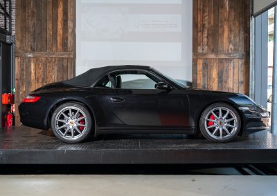 Porsche 997 Carrera 4S Cabrio Basaltschwarz-met Automaat Car Service Visser Porsche