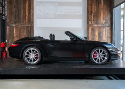 Porsche 997 Carrera 4S Cabrio Basaltschwarz-met Automaat Car Service Visser Porsche