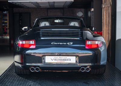 Porsche 997 Carrera 4S Cabrio Basaltschwarz-met Automaat Car Service Visser Porsche